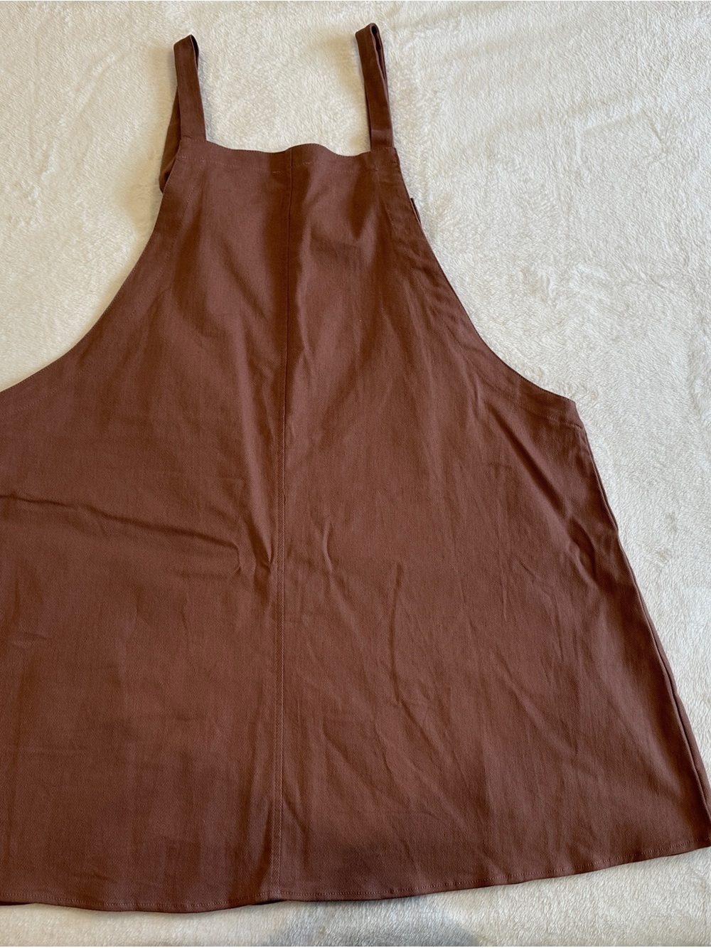 ARULA Mauve Pink Apron Pinafore Dress with Front Pockets - Picture 4 of 5